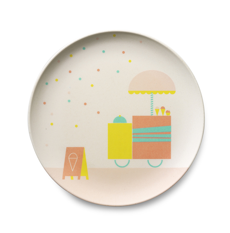 竹纖維兒童餐具-冰淇淋 