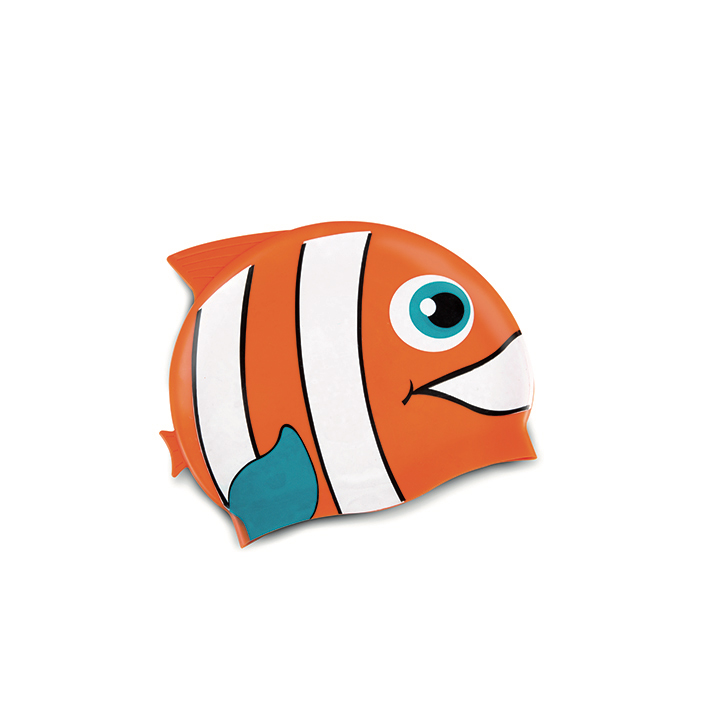 小丑魚造型兒童泳帽