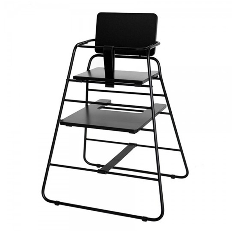 TOWER chair嬰兒高腳椅-黑/黑