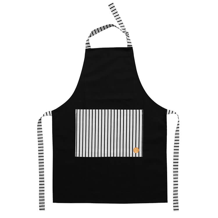 經典黑白工作圍裙