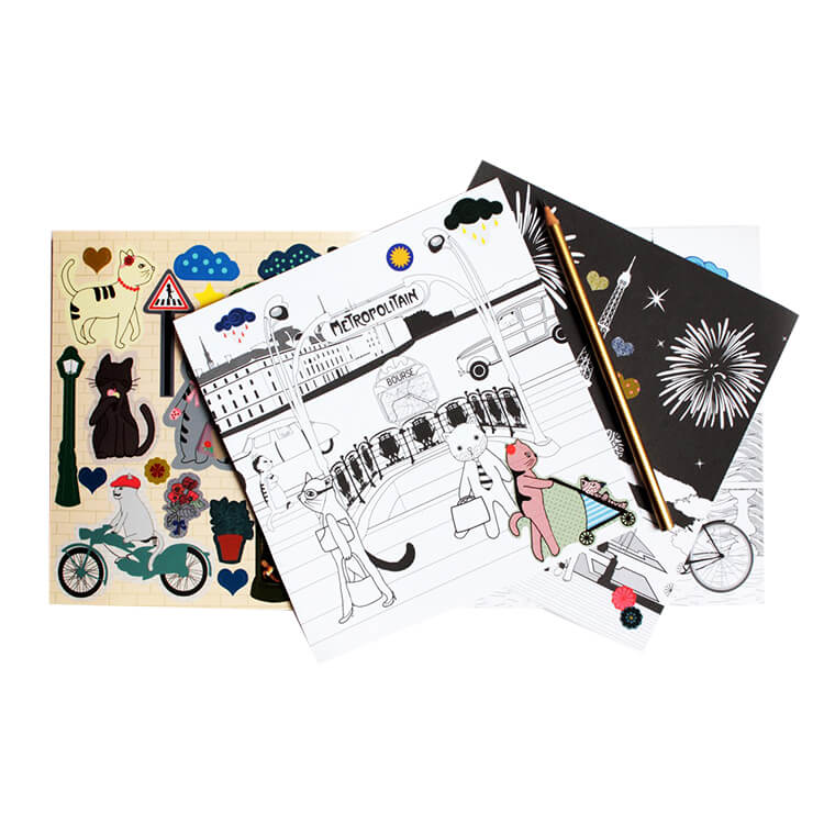 城市著色書 – 巴黎 